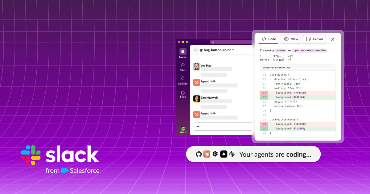 Slack launches shared code channels for AI agents