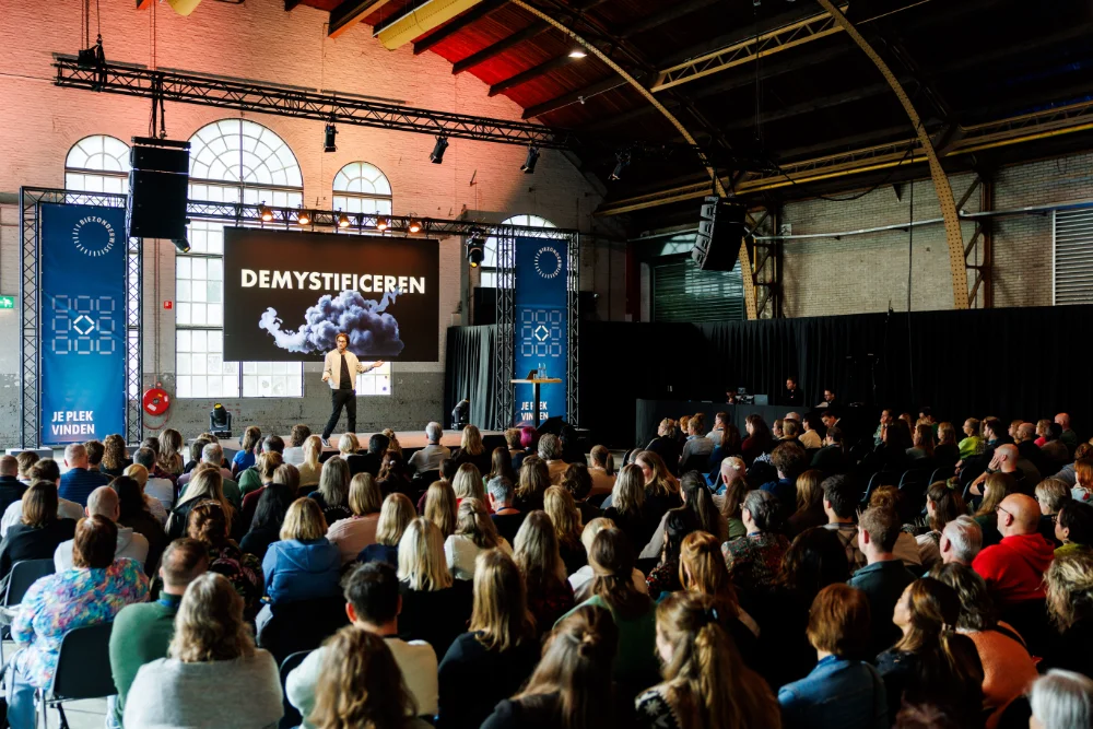 Which AI speaker can open a conference?