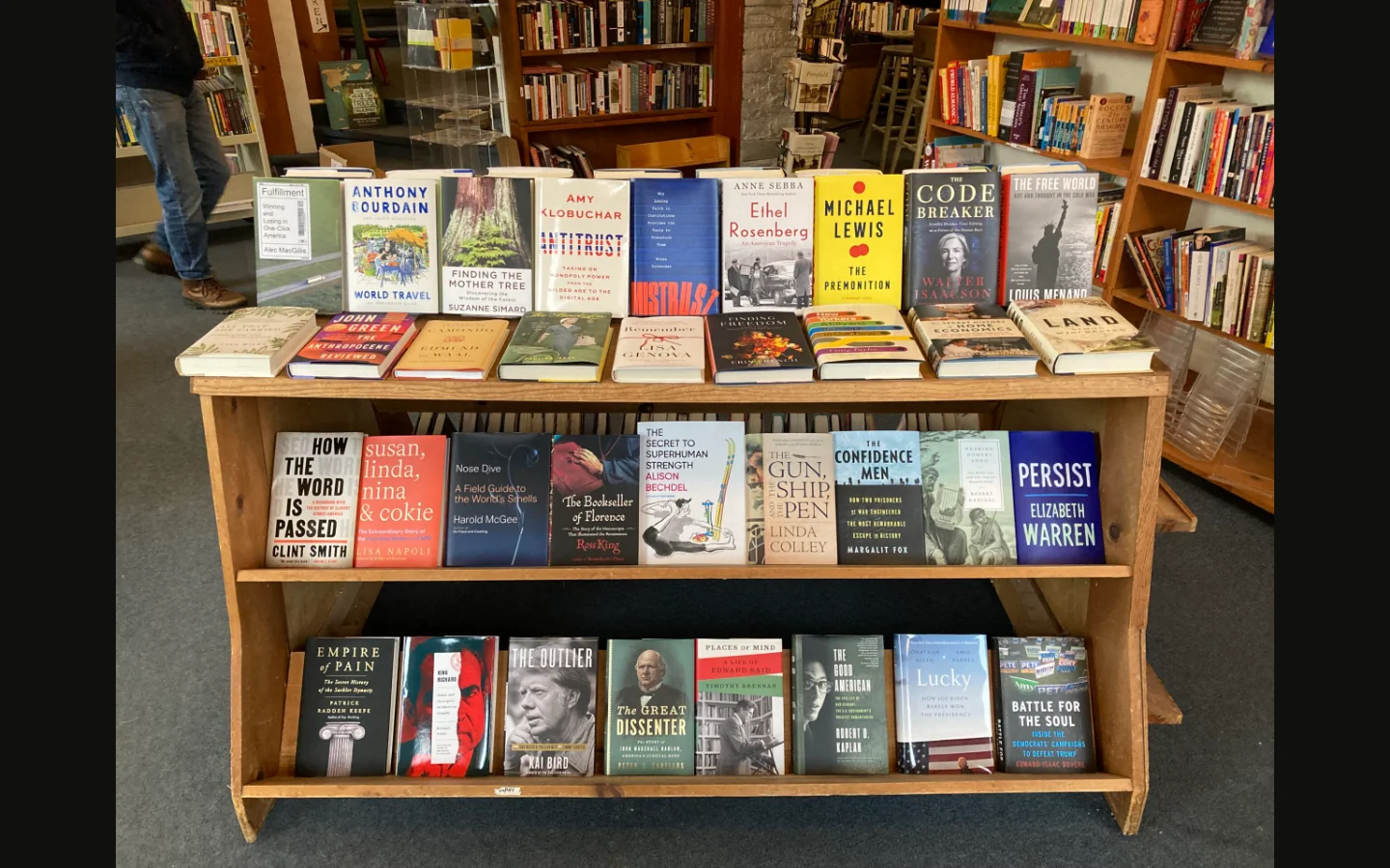 The interactive bookshelf photo from Books in the Photo.