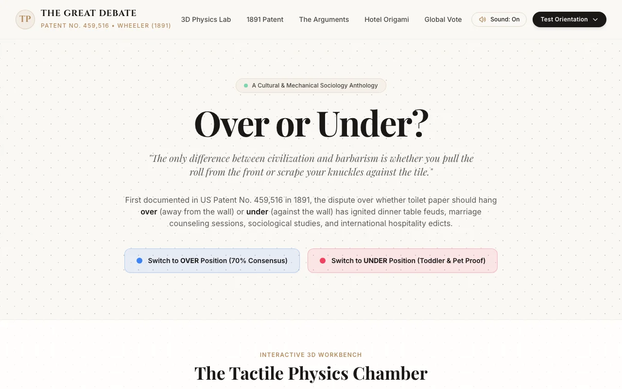 Screenshot of the redesign by Gemini 3.6 Thinking