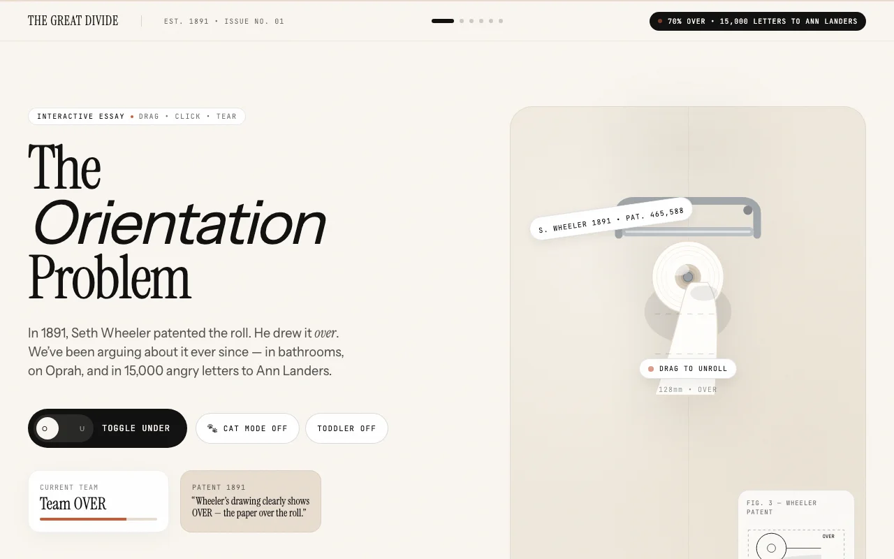 Screenshot of the redesign by meta.ai